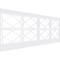 Ekena Millwork 40"H x 94 1/2"W Kiowa PVC Wainscot Paneling Kit WPK40X94KWA - alternate 1
